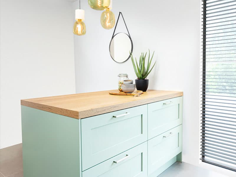 Mint groene keuken